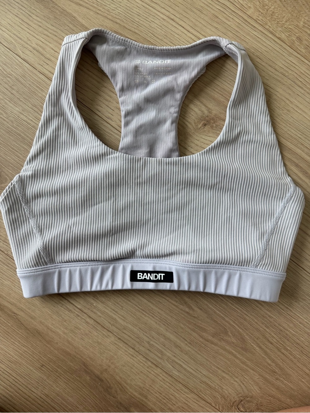 Bandit Ribbed Lilac Racerback Sports Bra